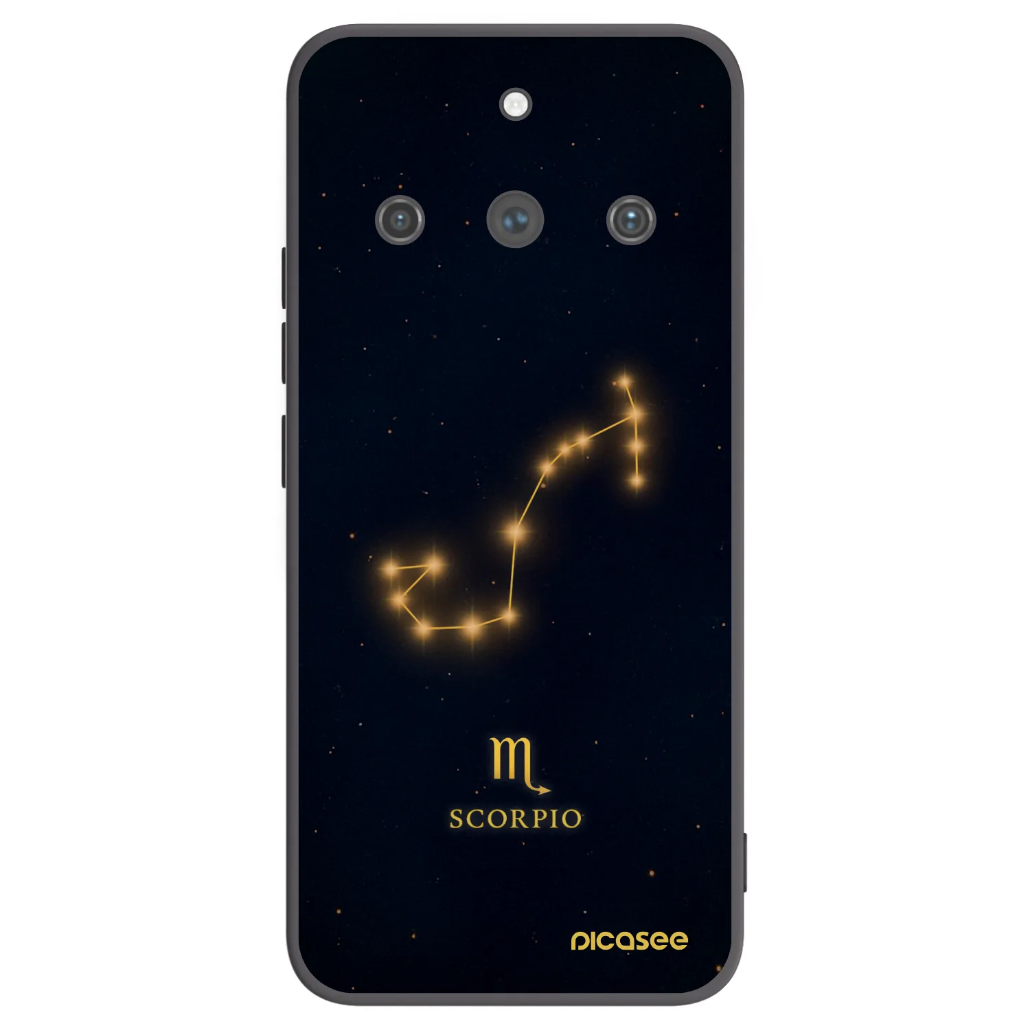 Picasee Realme 11 Pro+ Hülle - Schwarzes Silikon - SCORPIO