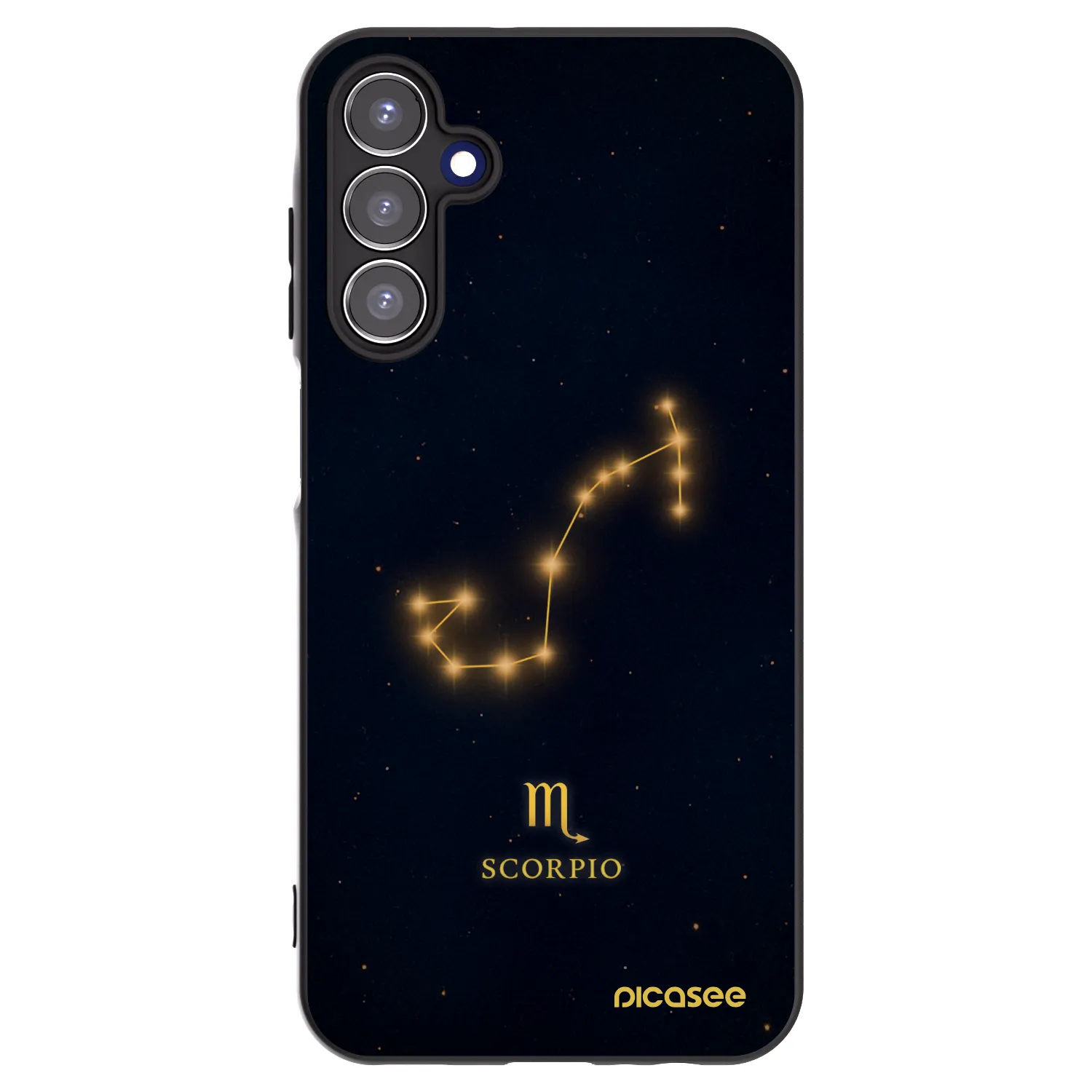 Picasee Samsung Galaxy A15 A155F 4G Hülle - Schwarzes Silikon - SCORPIO