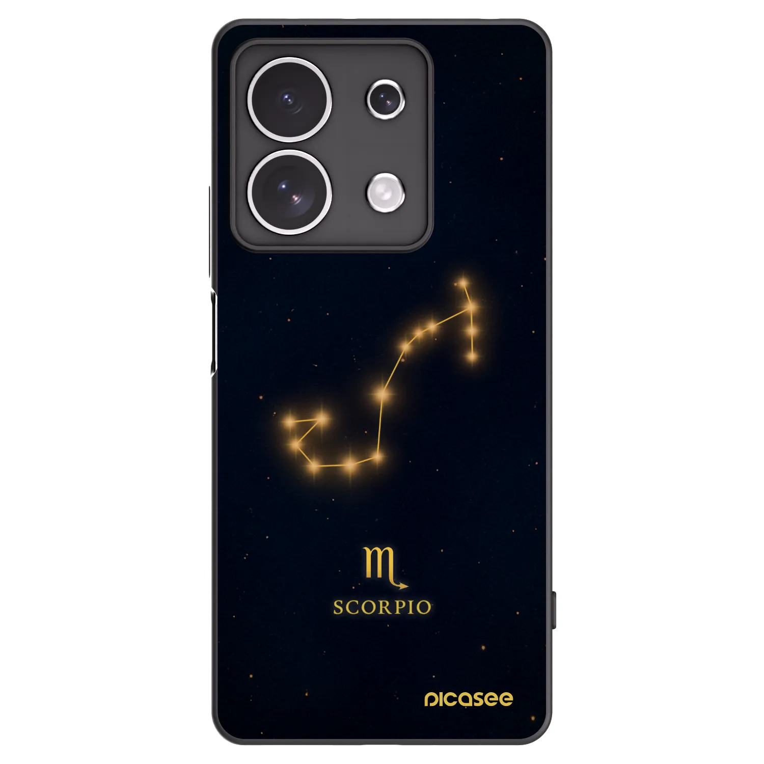 Picasee Xiaomi Redmi Note 13 4G Hülle - Schwarzes Silikon - SCORPIO