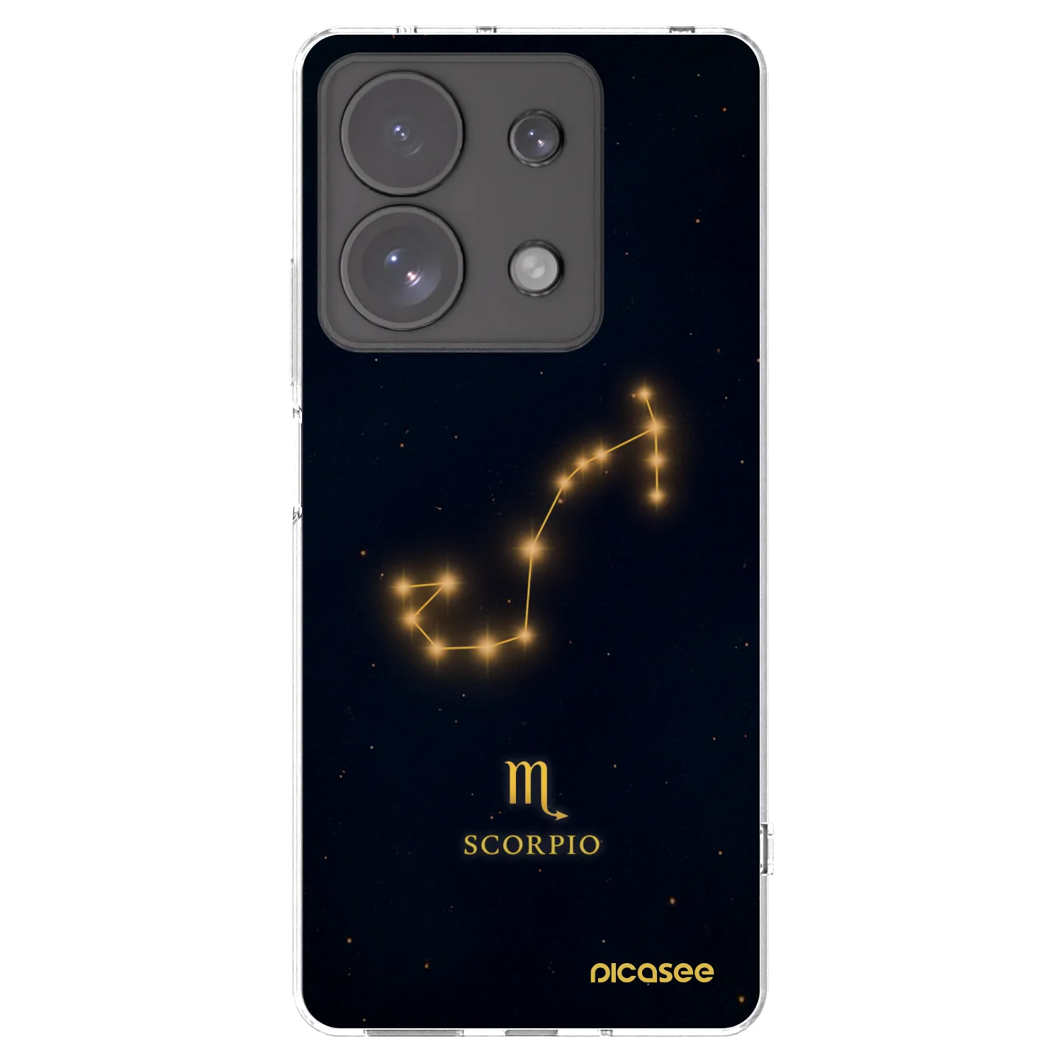 Picasee Xiaomi Redmi Note 13 Pro 4G Hülle - Transparentes Silikon - SCORPIO