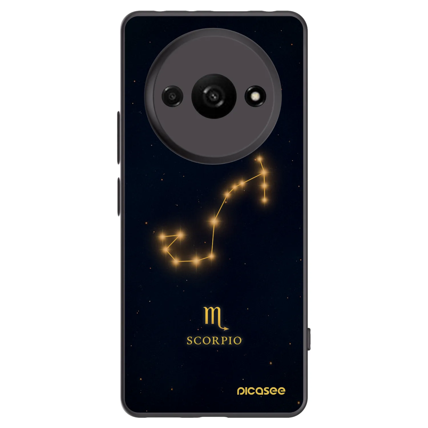 Picasee Xiaomi Redmi A3 Hülle - Schwarzes Silikon - SCORPIO