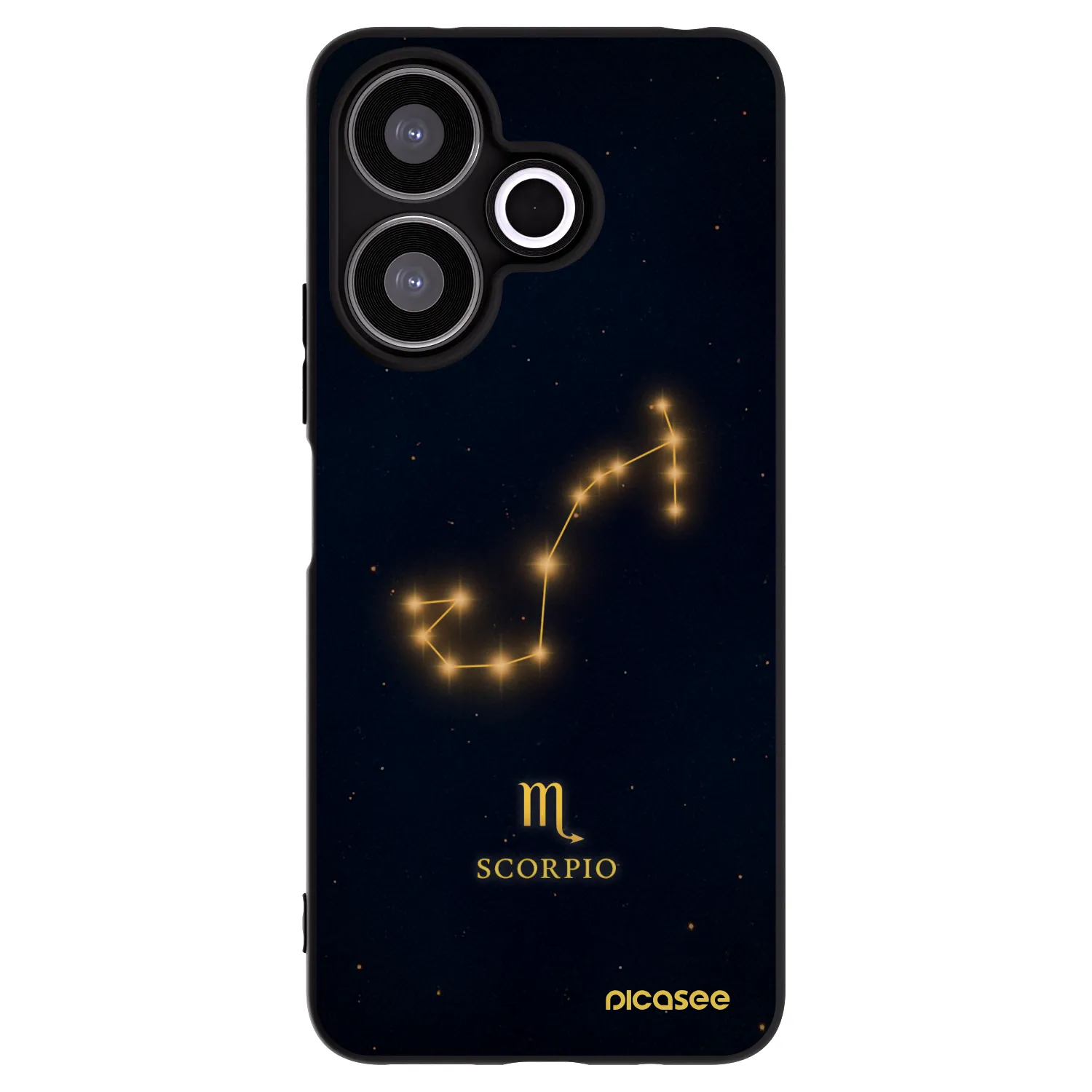 Picasee Xiaomi Redmi 13 4G Hülle - Schwarzes Silikon - SCORPIO