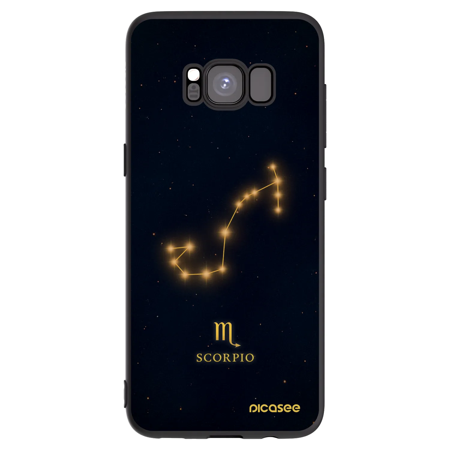 Picasee Samsung Galaxy S8 G950F Hülle - Schwarzes Silikon - SCORPIO