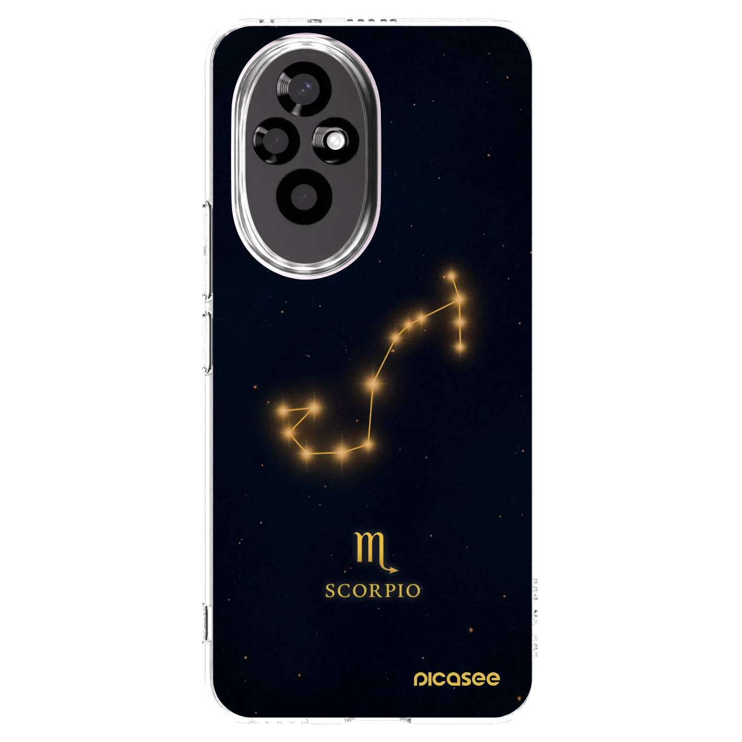 Picasee Honor 200 Pro 5G Hülle - Transparentes Silikon - SCORPIO