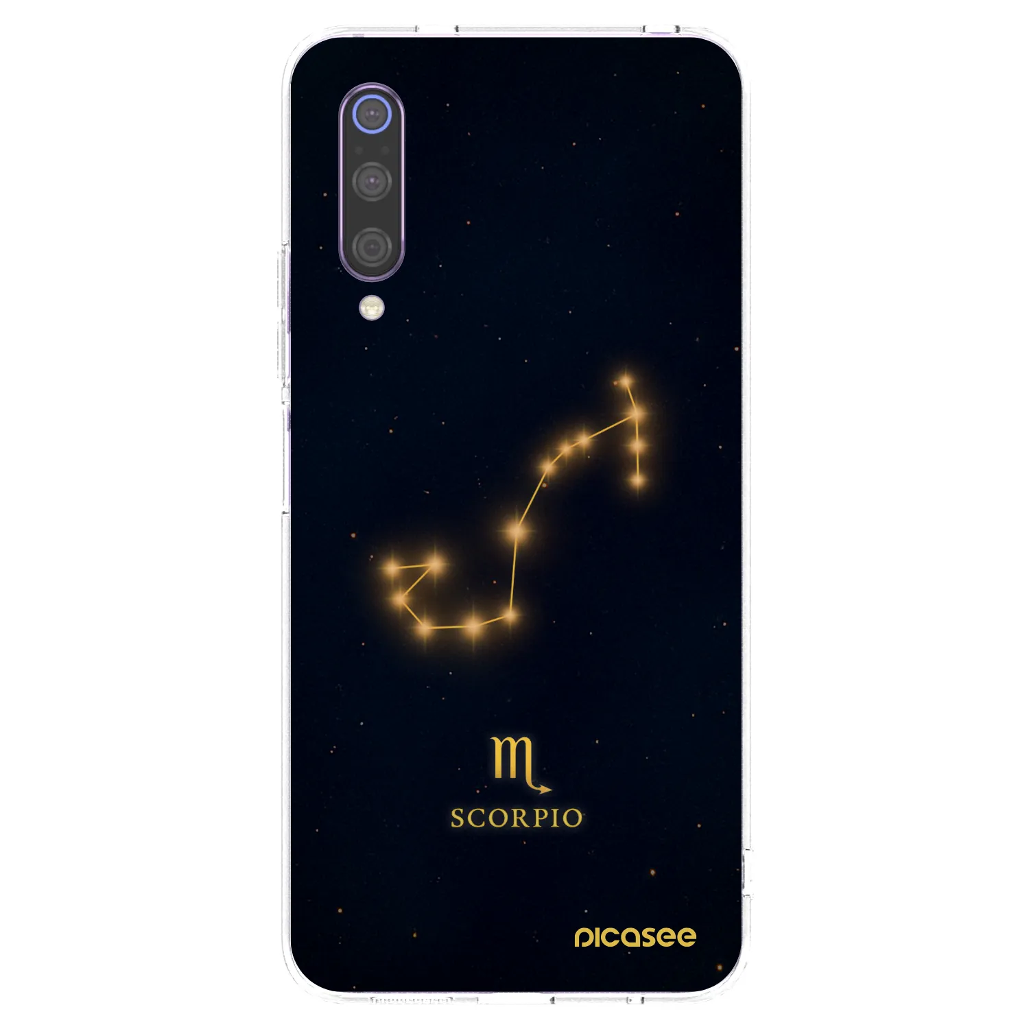 Picasee Xiaomi Mi 9 Hülle - Transparentes Silikon - SCORPIO