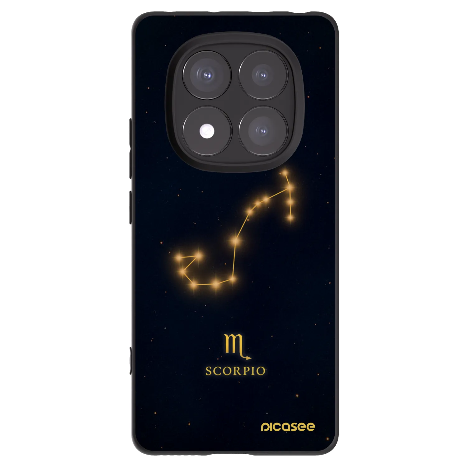 Picasee Xiaomi Redmi Note 14 Pro 5G Hülle - Schwarzes Silikon - SCORPIO
