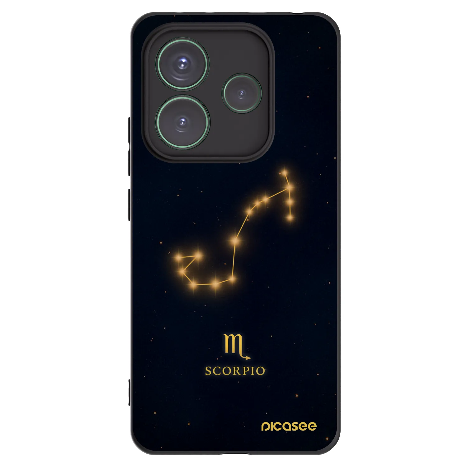 Picasee Xiaomi Redmi Note 14 5G Hülle - Schwarzes Silikon - SCORPIO