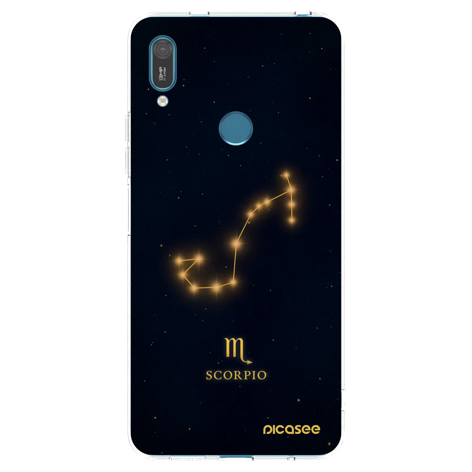 Picasee Huawei Y7 2019 Hülle - Transparentes Silikon - SCORPIO