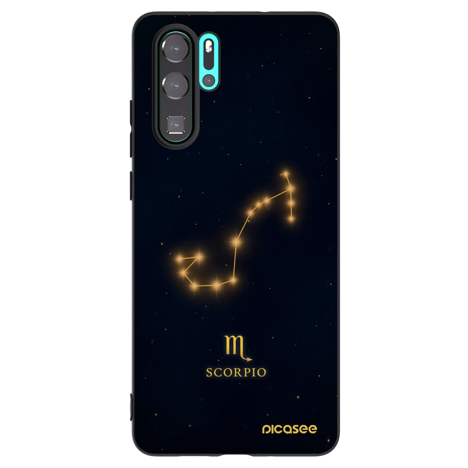 Picasee Huawei P30 Pro Hülle - Schwarzes Silikon - SCORPIO