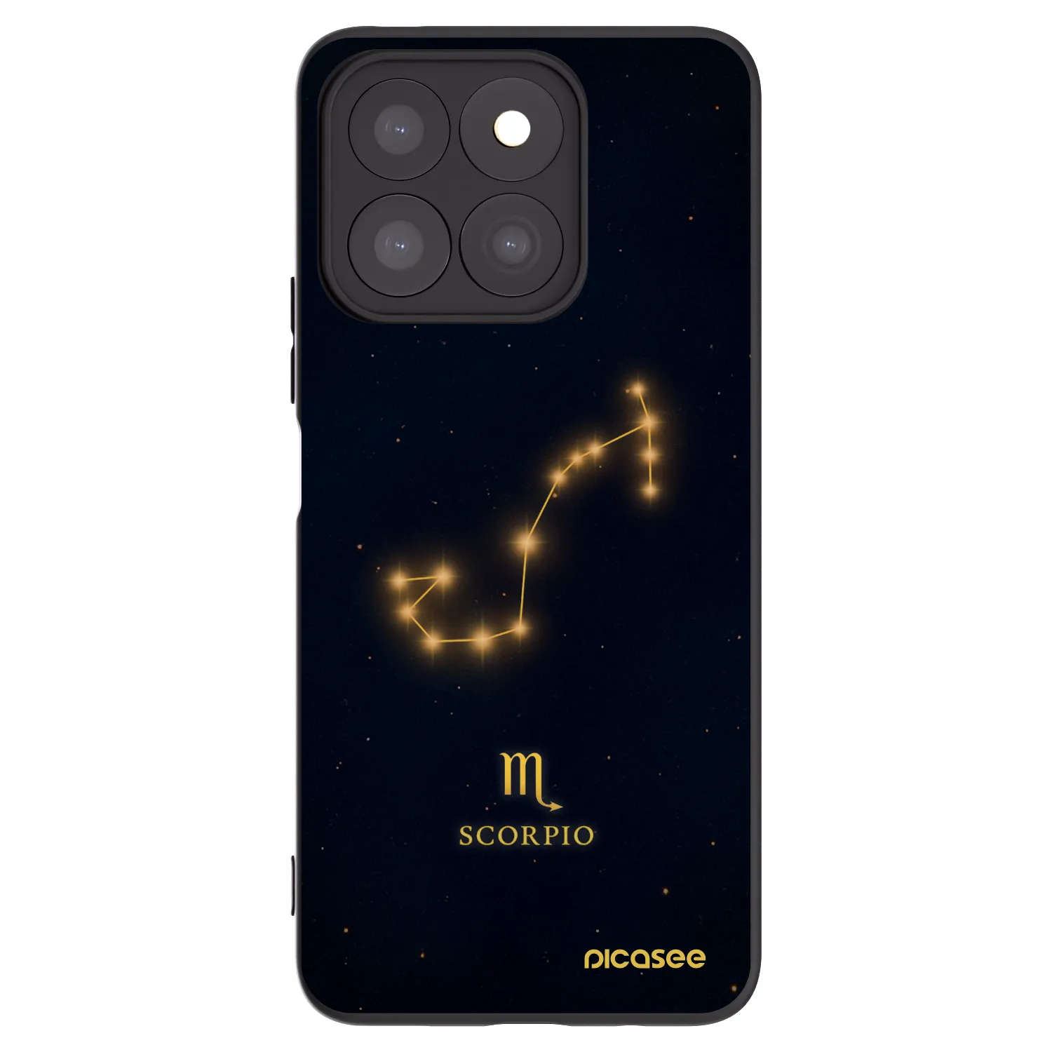 Picasee Honor X8c Hülle - Schwarzes Silikon - SCORPIO