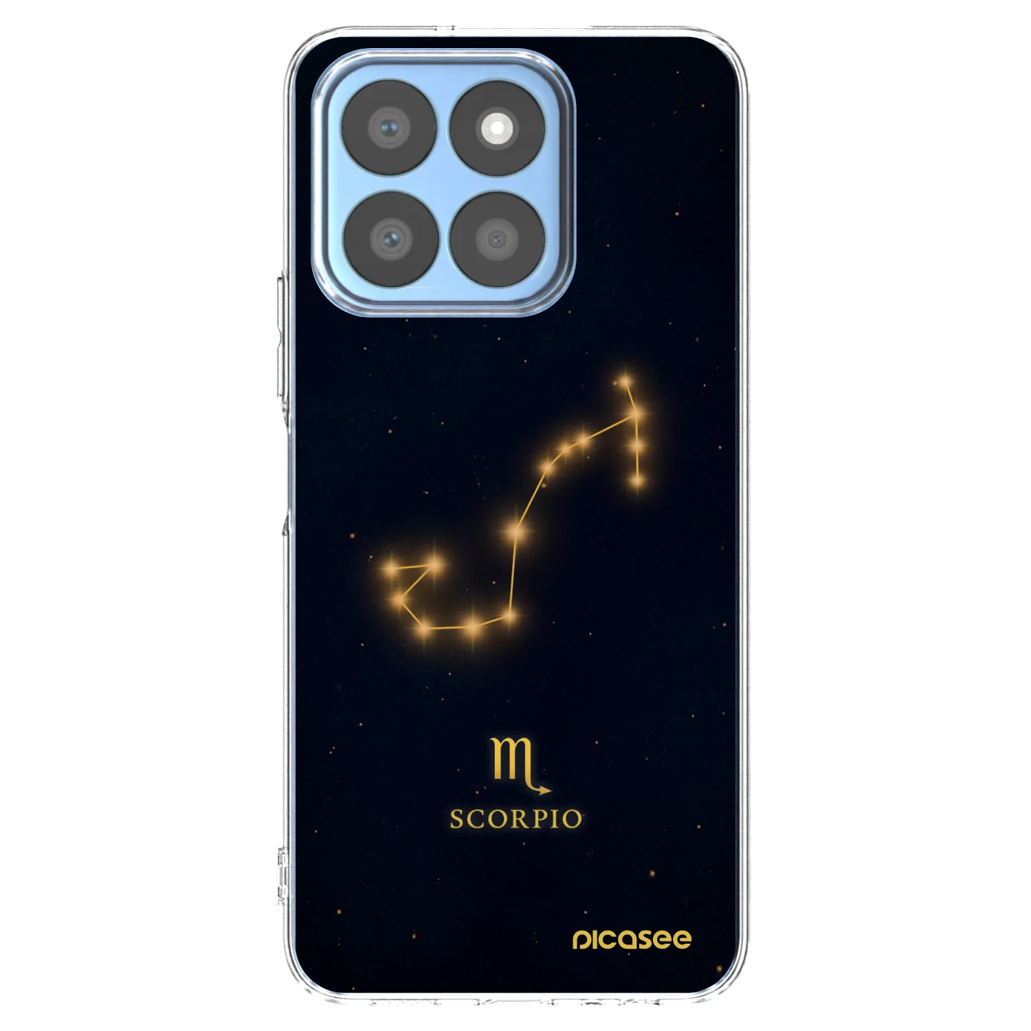 Picasee Honor X8c Hülle - Transparentes Silikon - SCORPIO