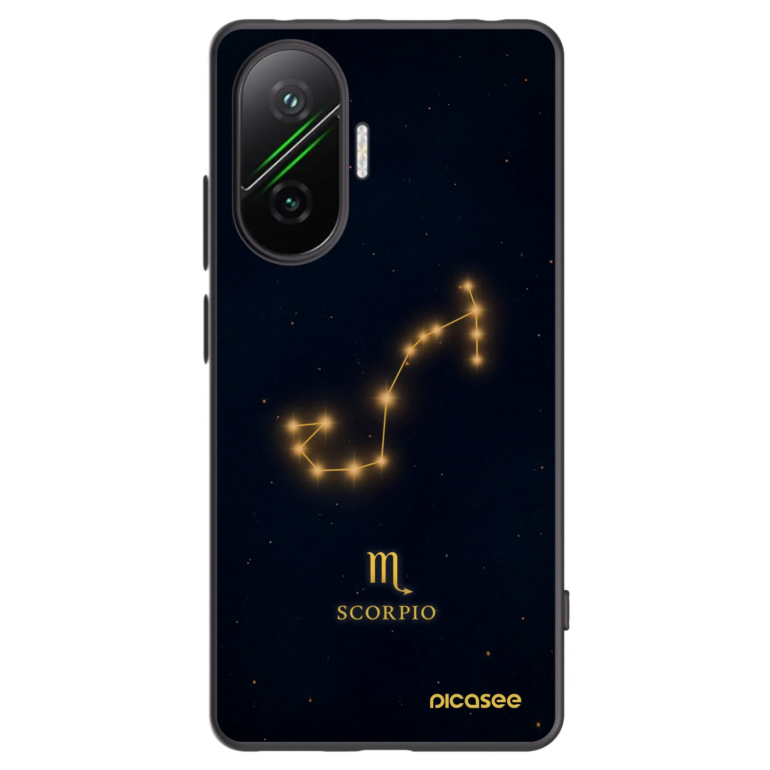 Picasee Xiaomi Poco F7 5G Hülle - Schwarzes Silikon - SCORPIO