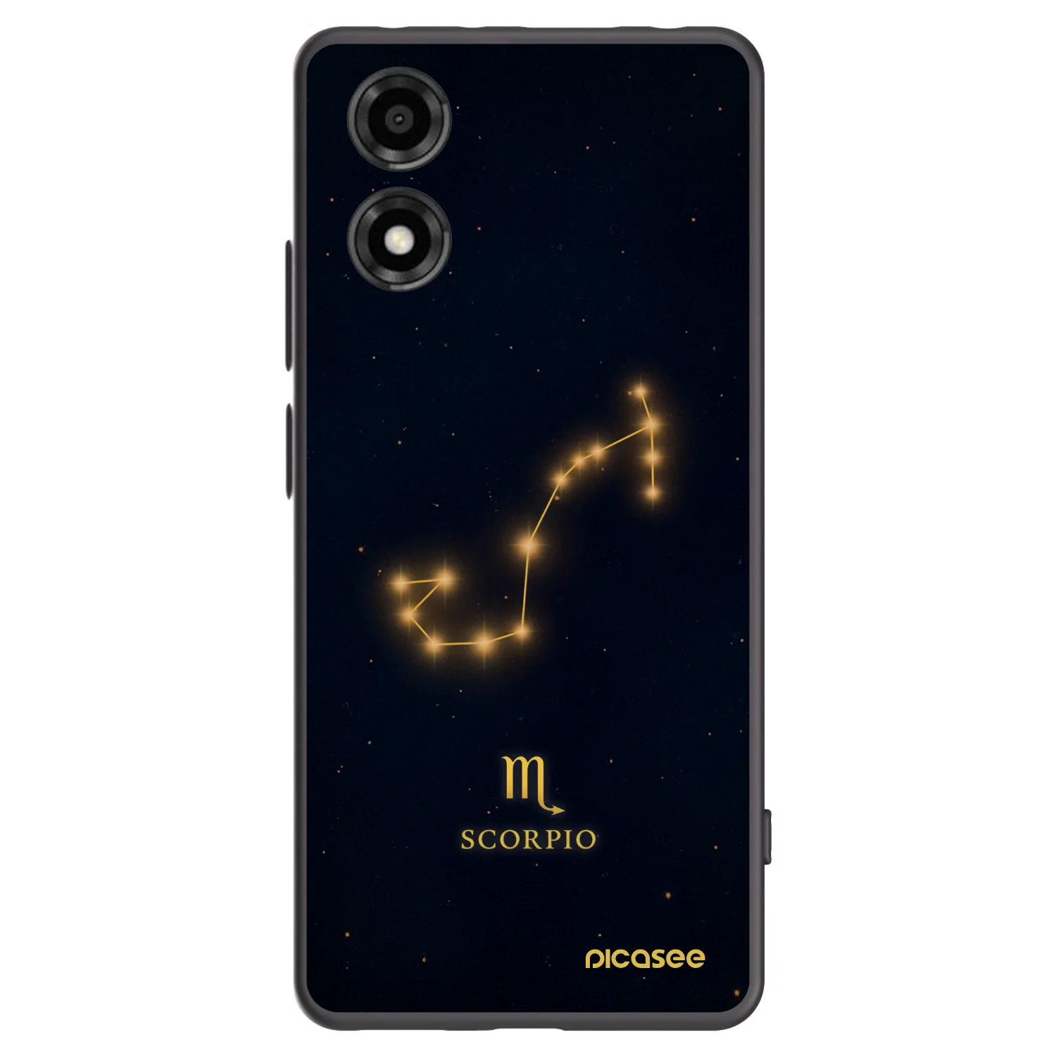 Picasee Motorola Moto E14 Hülle - Schwarzes Silikon - SCORPIO