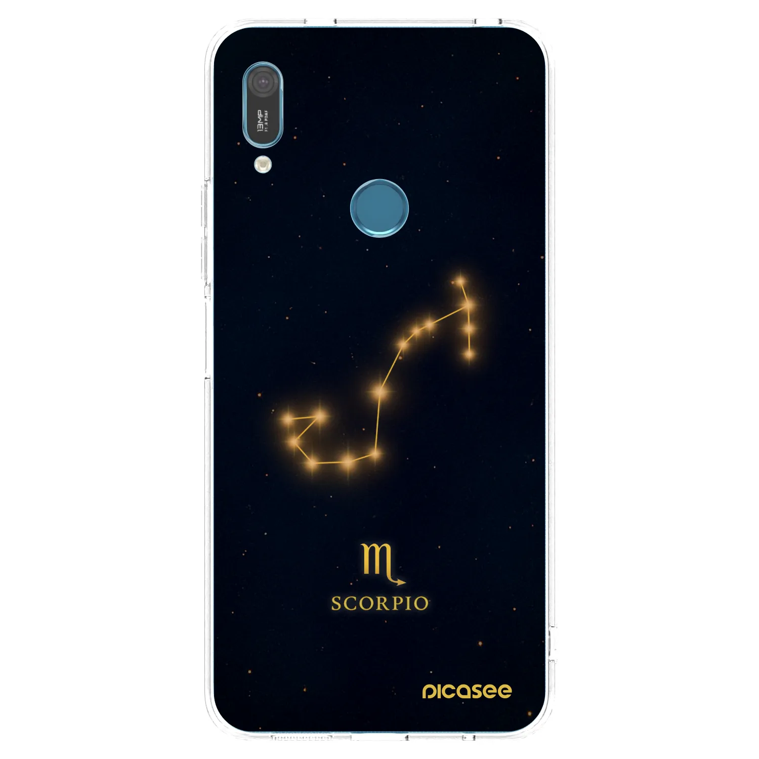 Picasee Huawei Y6 2019 Hülle - Transparentes Silikon - SCORPIO