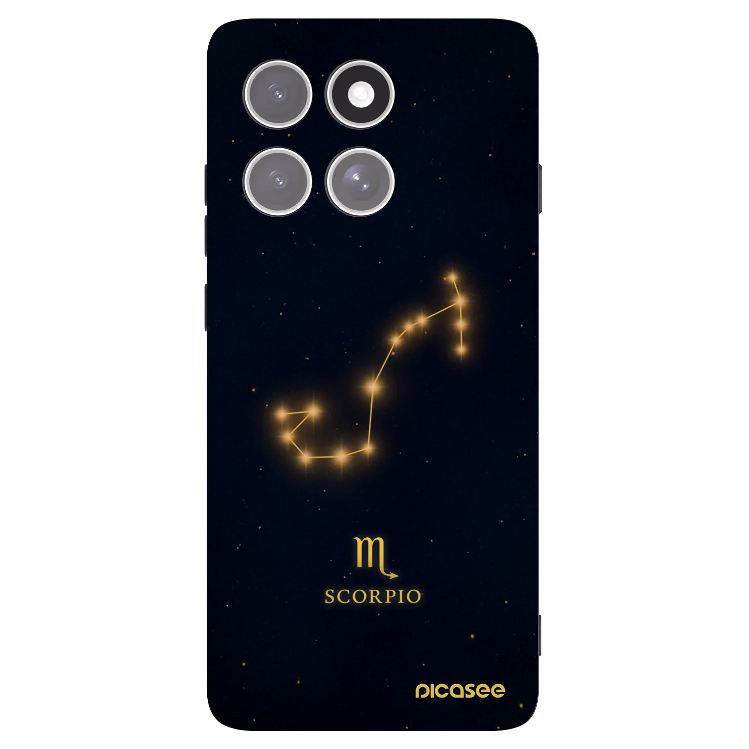 Picasee Motorola Edge 60 Pro Hülle - Schwarzes Silikon - SCORPIO