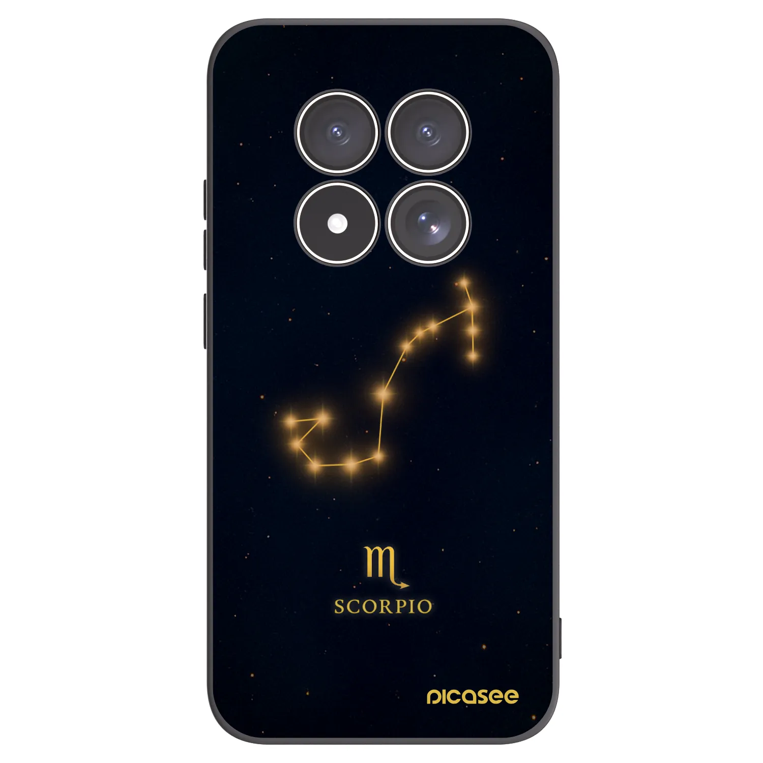 Picasee Xiaomi Redmi Note 15 Pro 4G Hülle - Schwarzes Silikon - SCORPIO