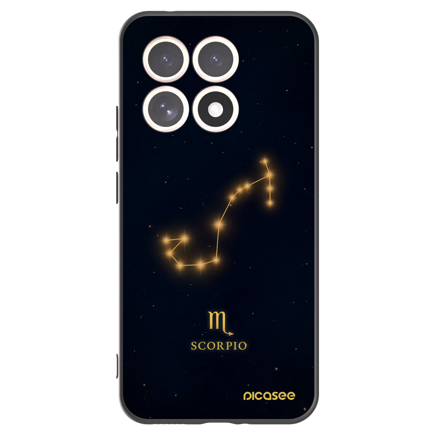 Picasee Xiaomi 15T Hülle - Schwarzes Silikon - SCORPIO