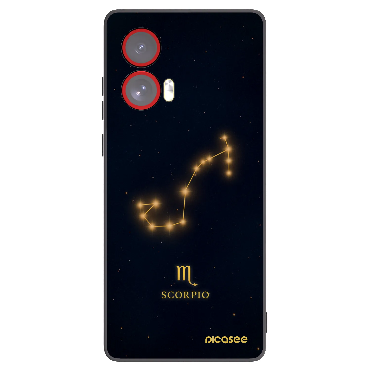 Picasee Motorola Edge 50 Fusion Hülle - Schwarzes Silikon - SCORPIO