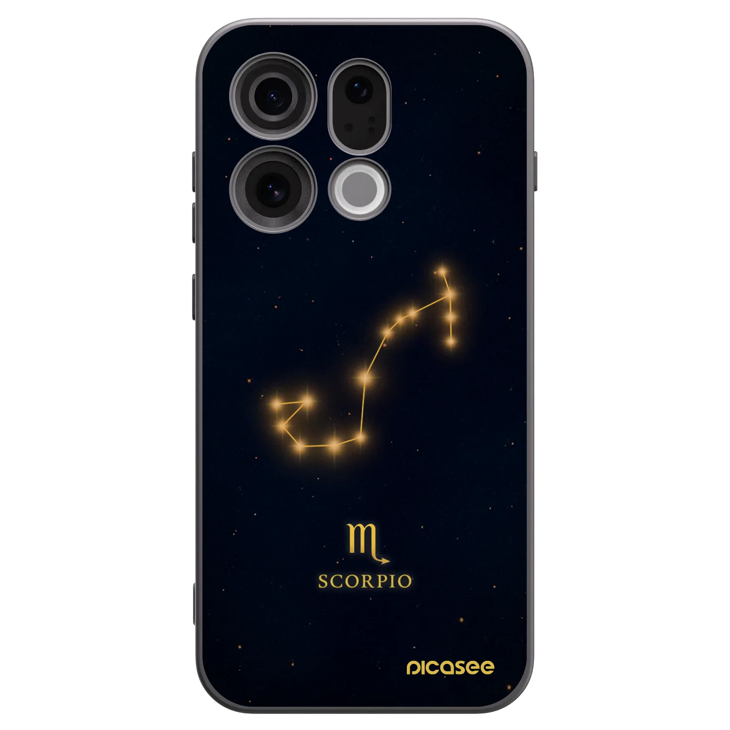 Picasee OPPO Find X9 Hülle - Schwarzes Silikon - SCORPIO