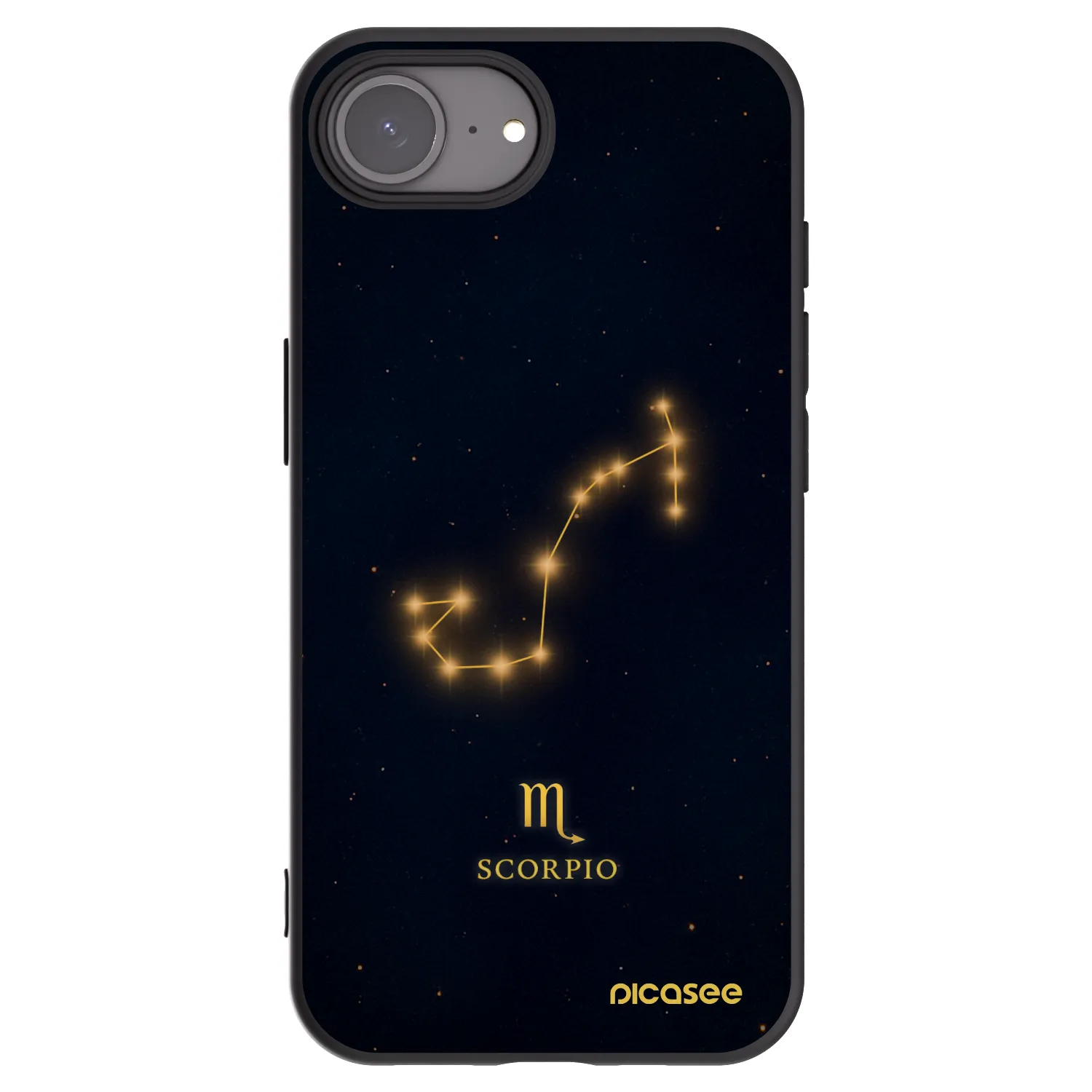 Picasee Apple iPhone 17e Hülle - Schwarzes Silikon - SCORPIO