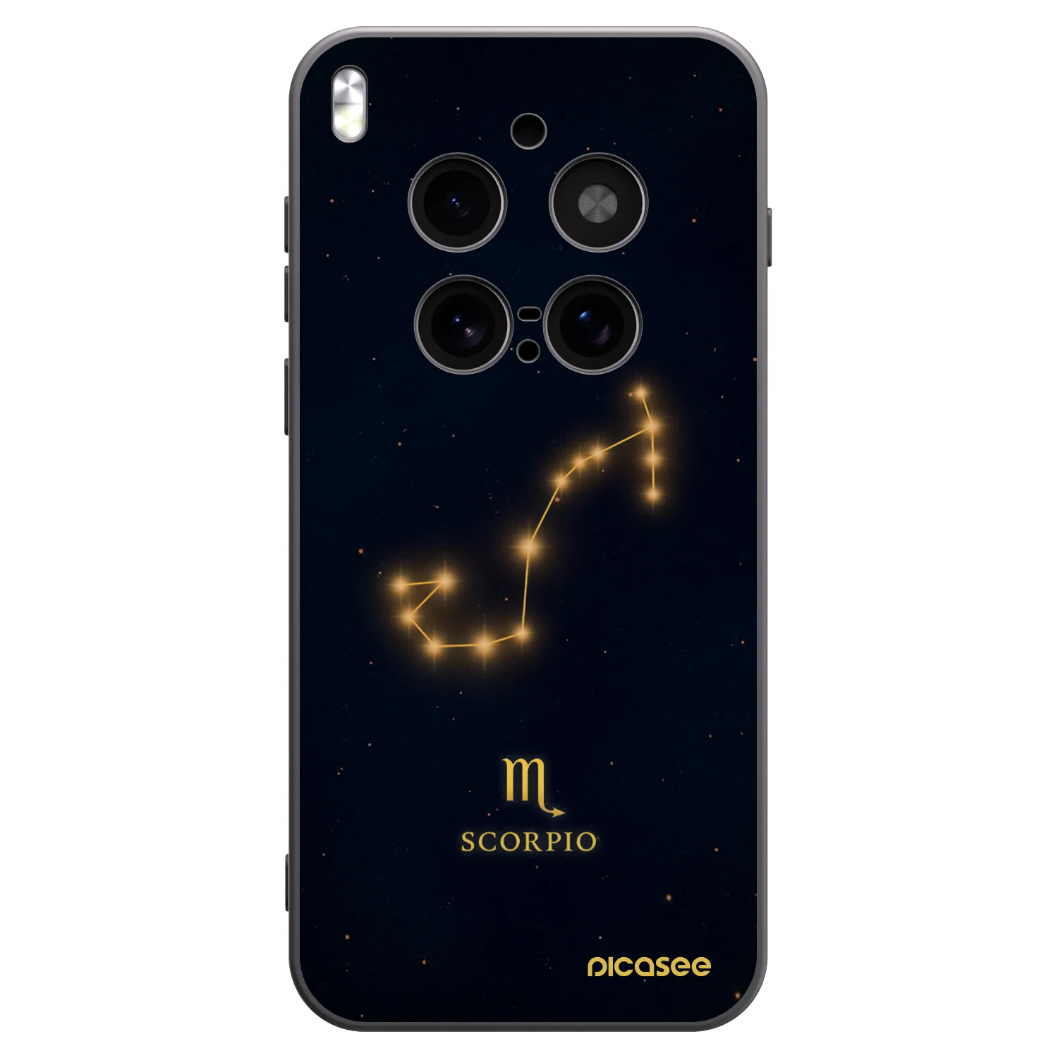 Picasee Vivo X300 Pro Hülle - Schwarzes Silikon - SCORPIO
