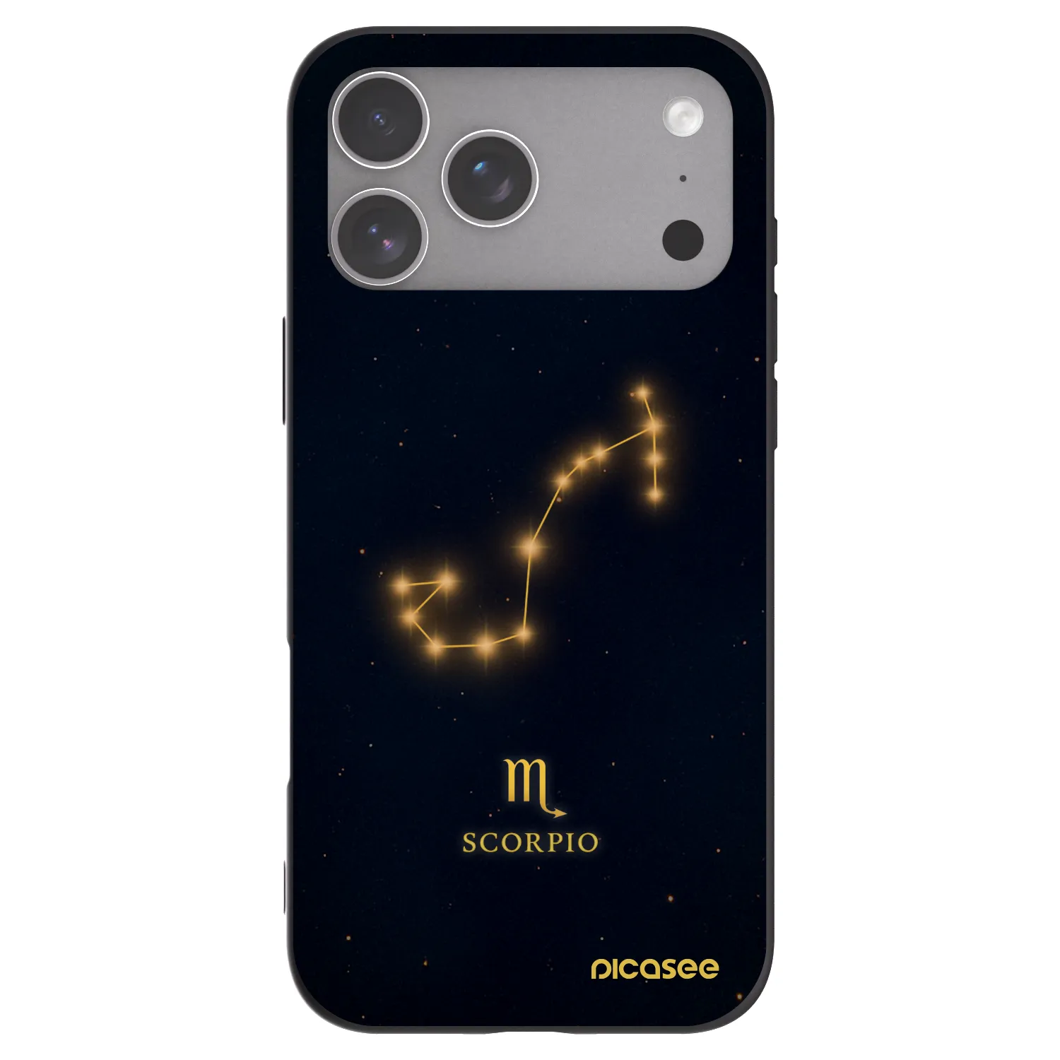 Picasee Apple iPhone 18 Pro Max Hülle - Schwarzes Silikon - SCORPIO