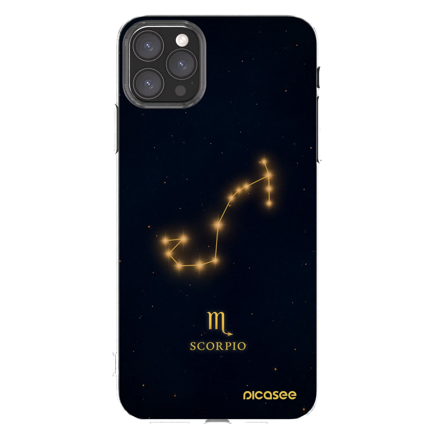 Picasee Apple iPhone 11 Pro Max Hülle - Transparentes Silikon - SCORPIO