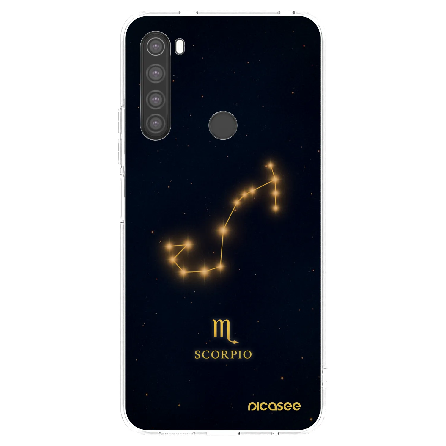 Picasee Xiaomi Redmi Note 8 Hülle - Transparentes Silikon - SCORPIO