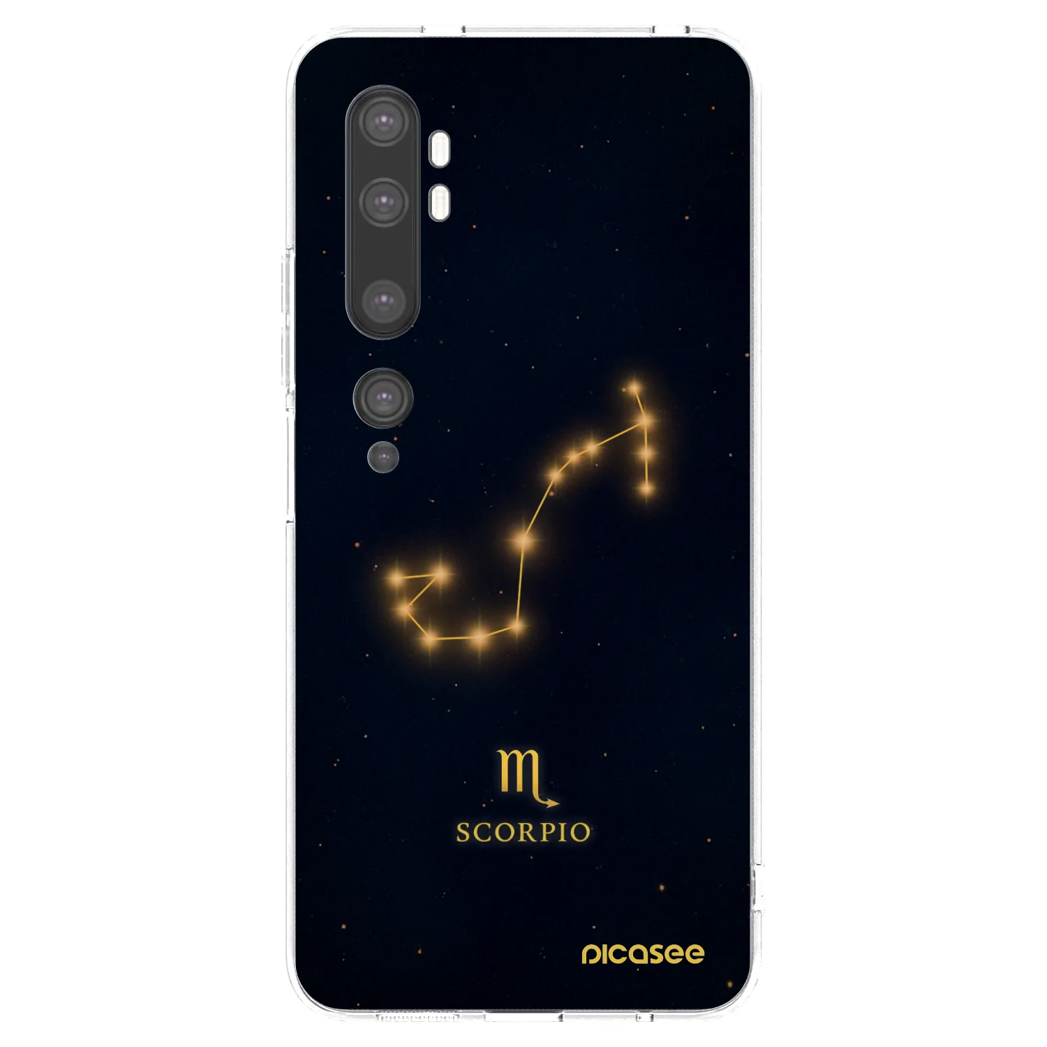 Picasee Xiaomi Mi Note 10 (Pro) Hülle - Transparentes Silikon - SCORPIO