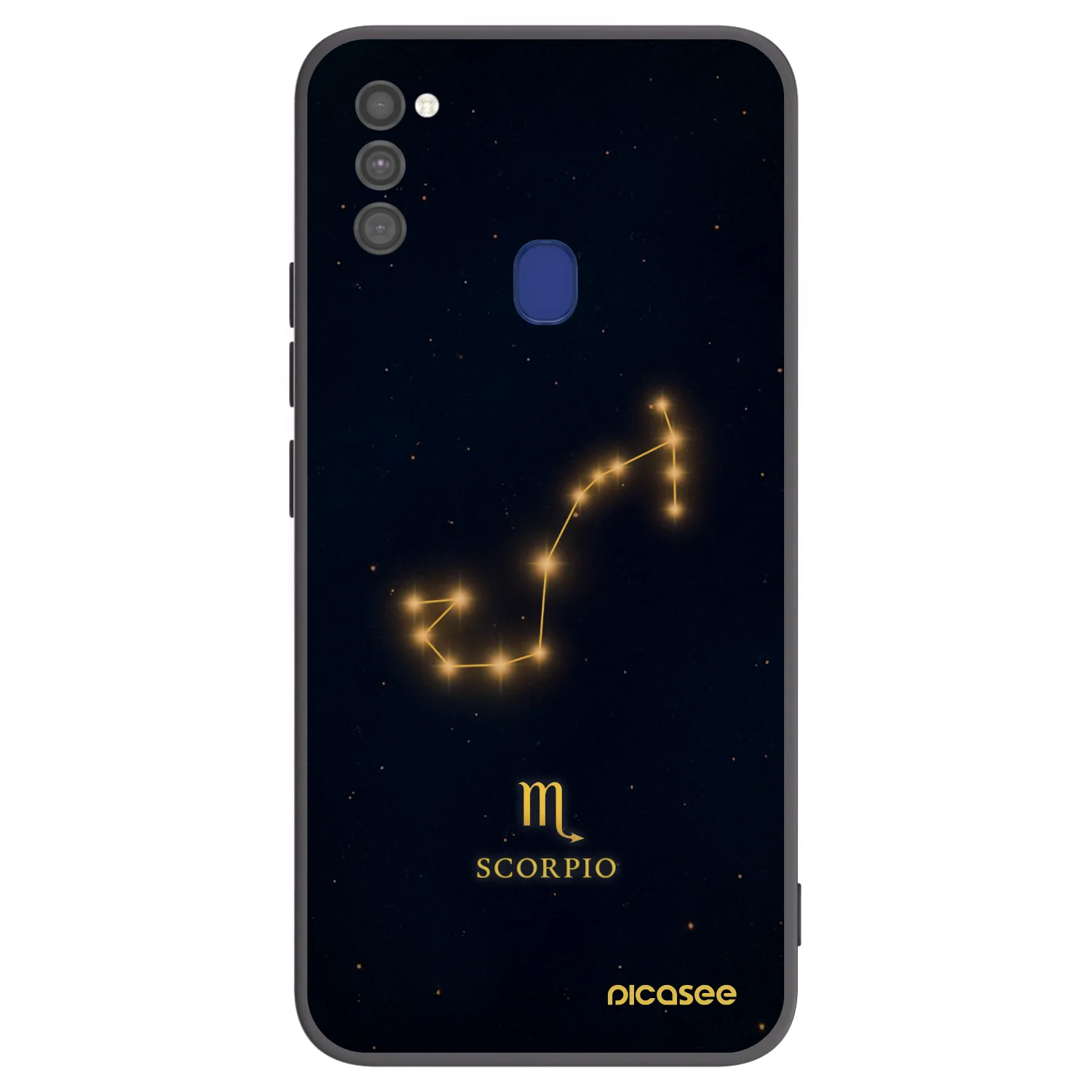 Picasee Samsung Galaxy M21 M215F Hülle - Schwarzes Silikon - SCORPIO