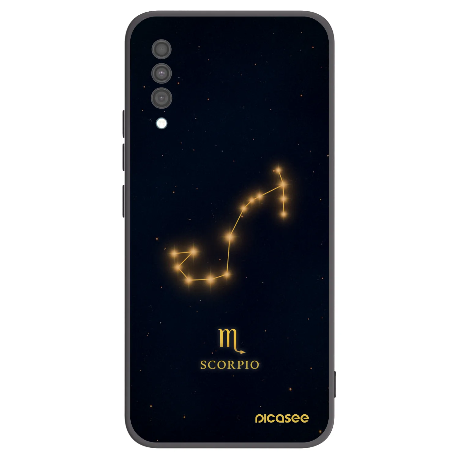Picasee Samsung Galaxy A30s A307F Hülle - Schwarzes Silikon - SCORPIO