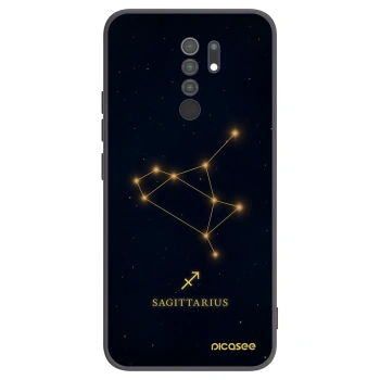 Picasee Xiaomi Redmi 9 Hülle - Schwarzes Silikon - SAGITTARIUS