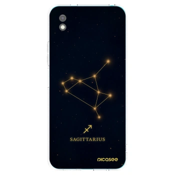 Picasee Xiaomi Redmi 9A Hülle - Schwarzes Silikon - SAGITTARIUS
