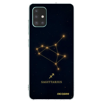 Picasee Samsung Galaxy M51 M515F Hülle - Transparentes Silikon - SAGITTARIUS