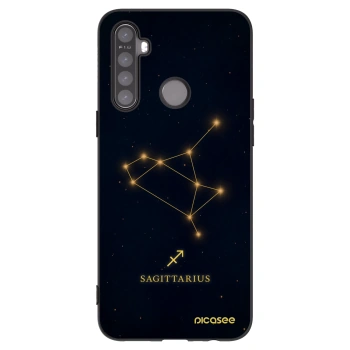 Picasee Realme 5 Hülle - Schwarzes Silikon - SAGITTARIUS