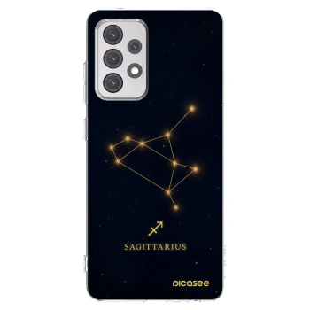 Picasee Samsung Galaxy A52 5G A525F Hülle - Transparentes Silikon - SAGITTARIUS