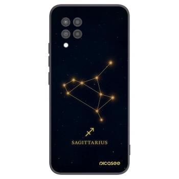 Picasee Samsung Galaxy A42 A426B Hülle - Schwarzes Silikon - SAGITTARIUS