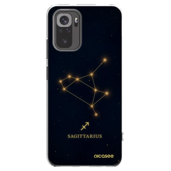 Picasee Xiaomi Redmi Note 10S Hülle - Transparentes Silikon - SAGITTARIUS