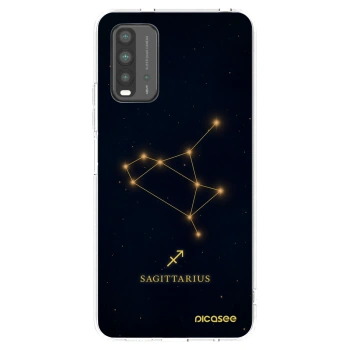 Picasee Xiaomi Redmi 9T Hülle - Schwarzes Silikon - SAGITTARIUS
