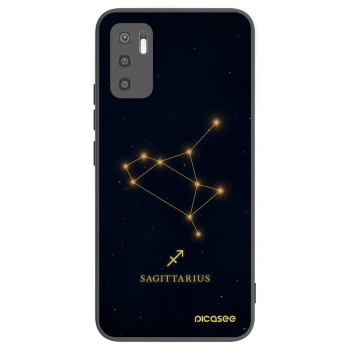 Picasee Xiaomi Redmi Note 10 5G Hülle - Schwarzes Silikon - SAGITTARIUS