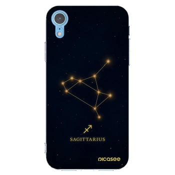 Picasee Apple iPhone XR Hülle - Transparentes Silikon - SAGITTARIUS