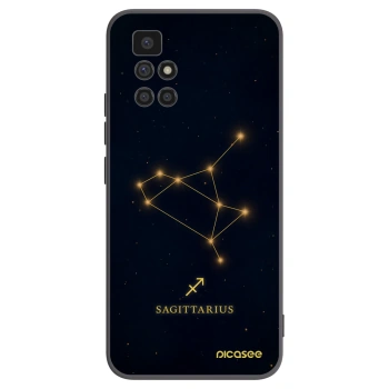 Picasee Xiaomi Redmi 10 Hülle - Schwarzes Silikon - SAGITTARIUS