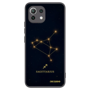 Picasee Xiaomi 11 Lite 5G NE Hülle - Schwarzes Silikon - SAGITTARIUS