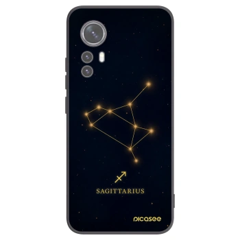 Picasee Xiaomi 12 Hülle - Schwarzes Silikon - SAGITTARIUS