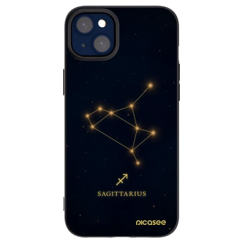Picasee Apple iPhone 14 Plus Hülle - Schwarzes Silikon - SAGITTARIUS