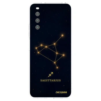 Picasee Sony Xperia 10 IV 5G Hülle - Transparentes Silikon - SAGITTARIUS