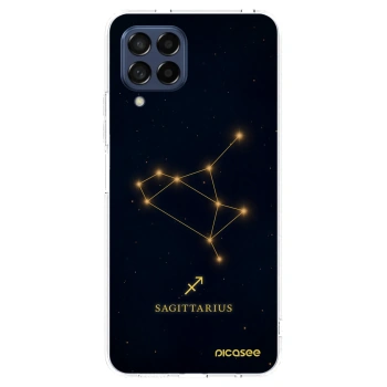 Picasee Samsung Galaxy M53 5G Hülle - Transparentes Silikon - SAGITTARIUS