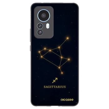 Picasee Xiaomi 12T Pro Hülle - Schwarzes Silikon - SAGITTARIUS