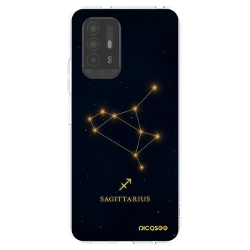 Picasee OPPO A94 5G Hülle - Transparentes Silikon - SAGITTARIUS