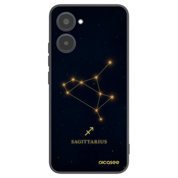 Picasee Realme 10 4G Hülle - Schwarzes Silikon - SAGITTARIUS